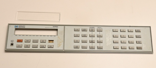 HP 3488A Switch Control Front Panel Buttons Gold PCB