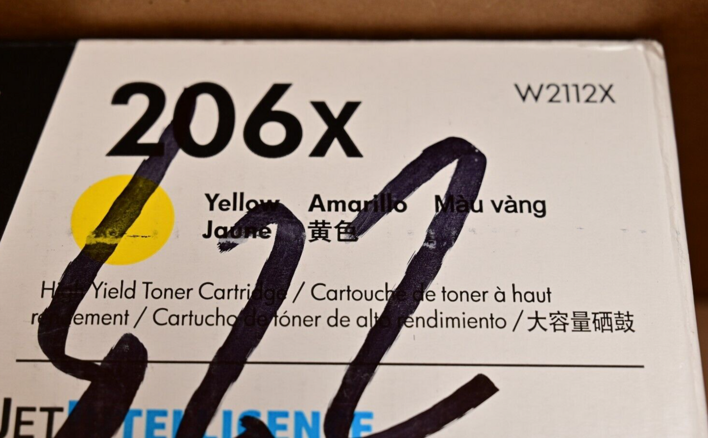 HP Laserjet 206X Black & 3-Color Toner EMPTY Toner Cartridges Genuine *EMPTY*