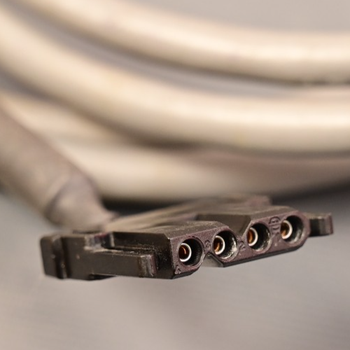 Cable with Burndy Rectangular Military-Style Connector to Gold Plated 5/9P