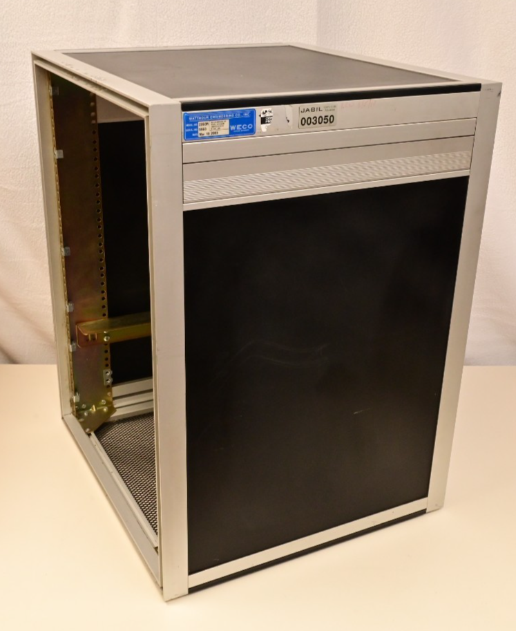 IMS Enclosures 14U Rack Mount Cabinet ~18" Deep Aluminum/Black Fold Out Handles
