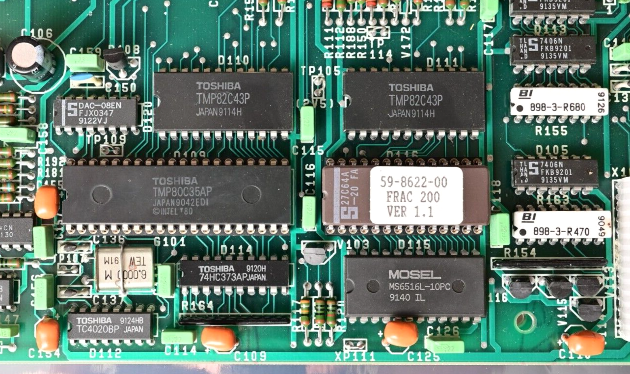 Pharmacia Frac 200 Main PCB with LED Display Board ICs EPROM Transformer 1992