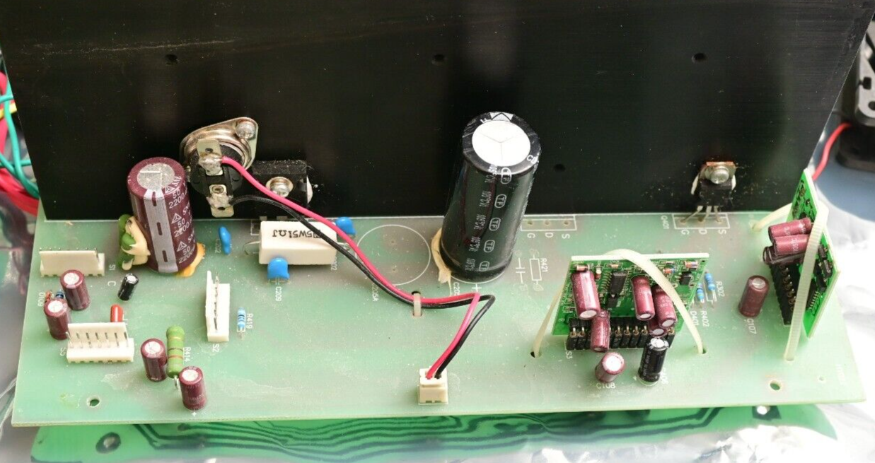 Mastech HY3030E 30V@30A DC Power Supply Main Board w/ Heat Sinks Fan Connectors