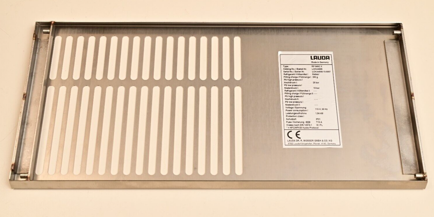 Lauda-Brinkmann Proline RP845 Refrigerating Circulator SS Grille/Door Assembly