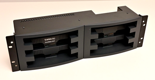 Televic Confidea CHT Charging Tray 19" Rack Mount 6-Slot 71.98.0043