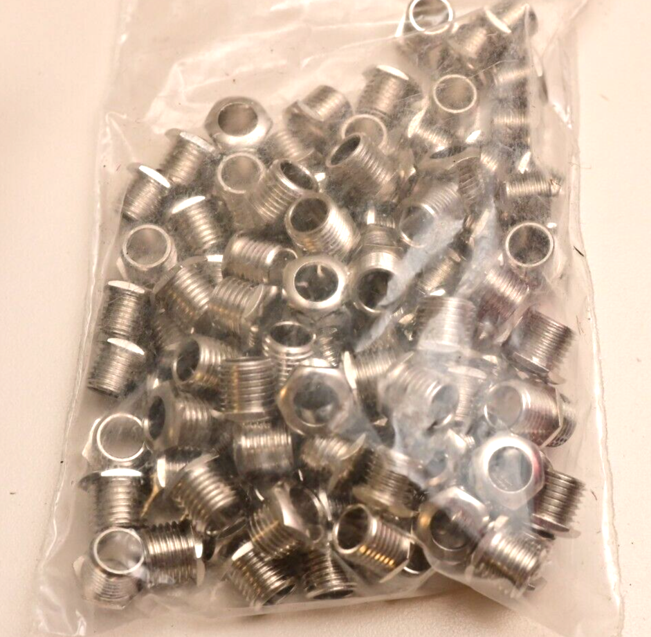 Lot of 100 Panel/PCB 1/4" Stereo Jacks Connectors NIB