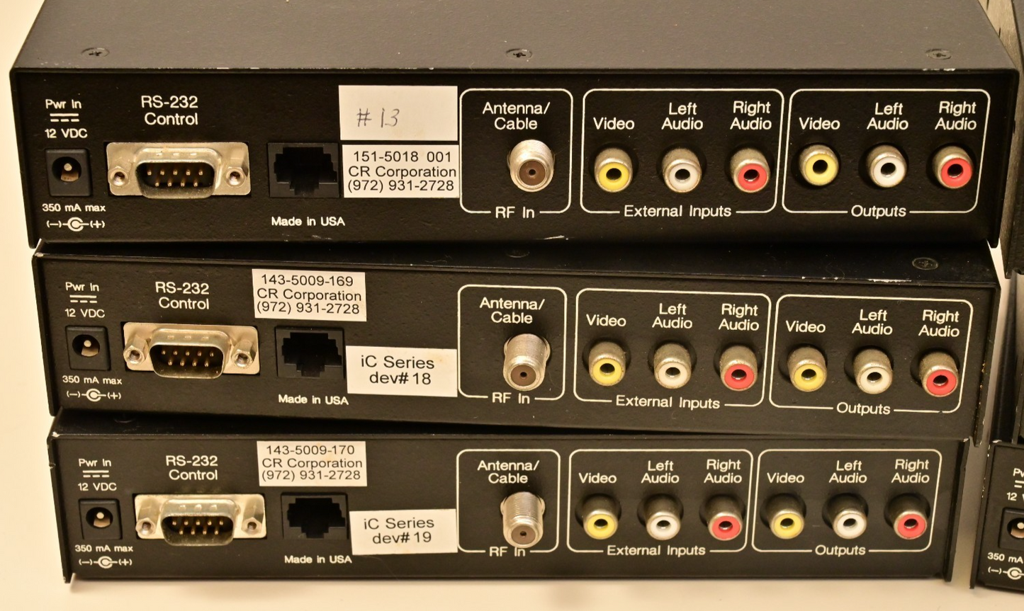 Lot of 6 Contemporary Research ICW-STA Stereo TV Tuners for Parts MC68k TDA9855
