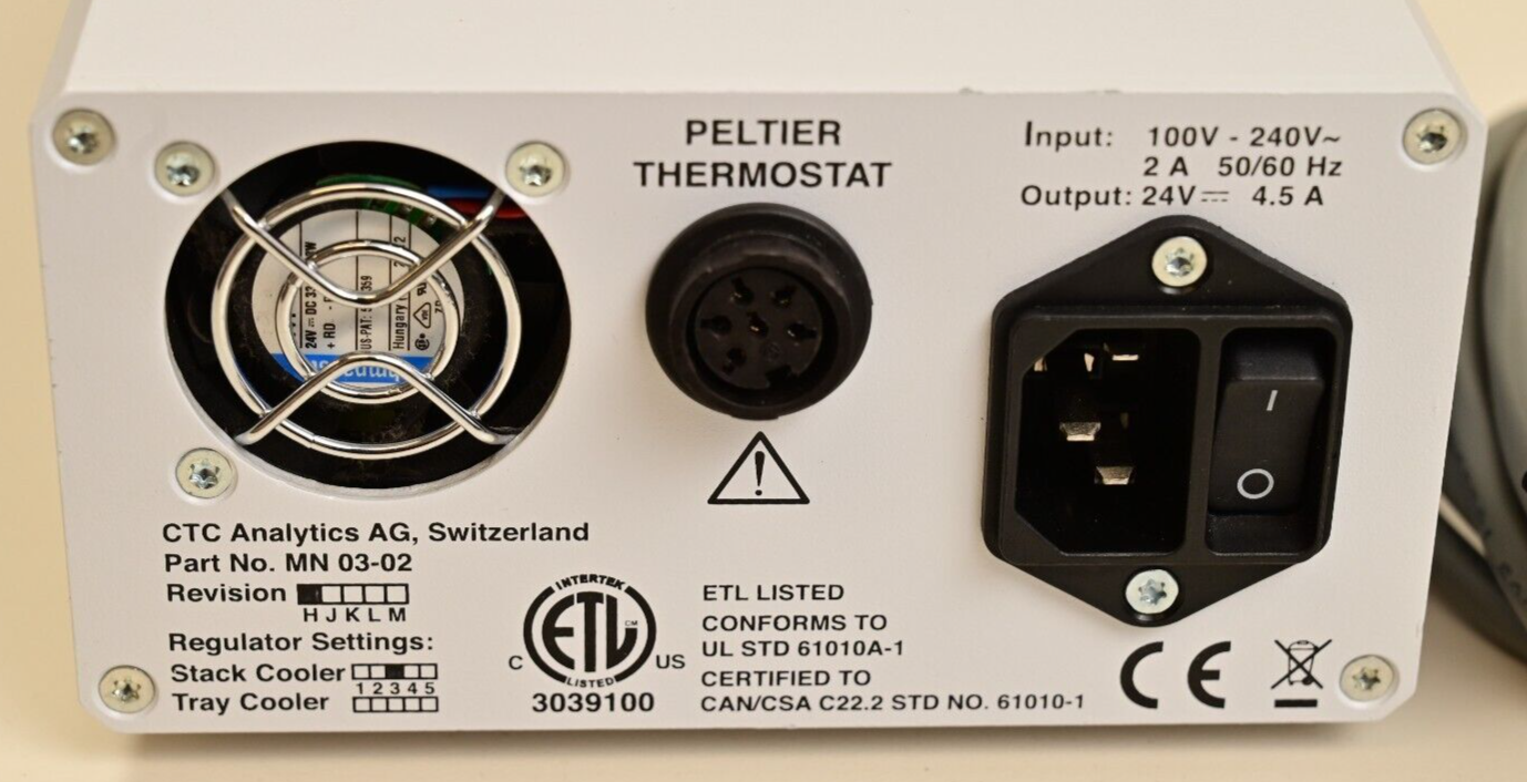 Eksigent CTC Analytics MN 03-02 Peltier Thermostat Cable Askon Tecnologic TLK33