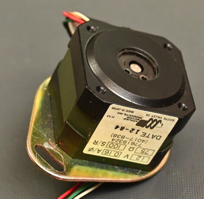Applied Motion Products Stepper Motor 12V 0.16A 77619324 4017-838 Vintage Japan