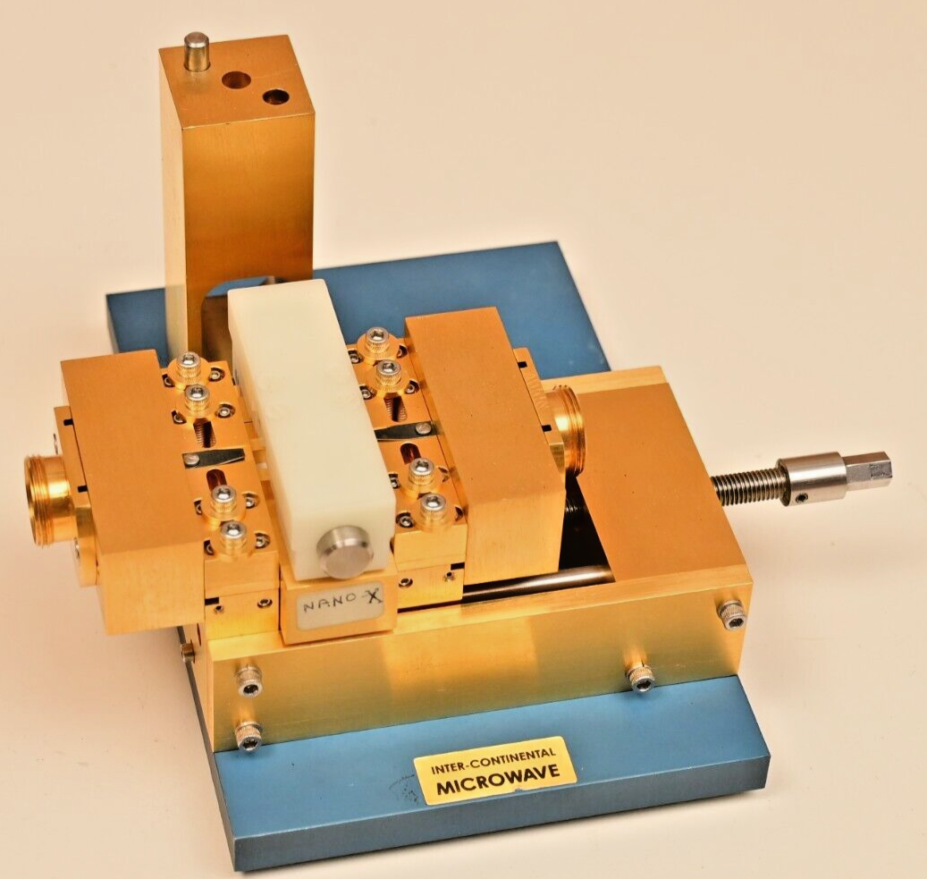 Inter-Continental Microwave RF Test Fixture A0135946A w/ Midsections Gold Plated