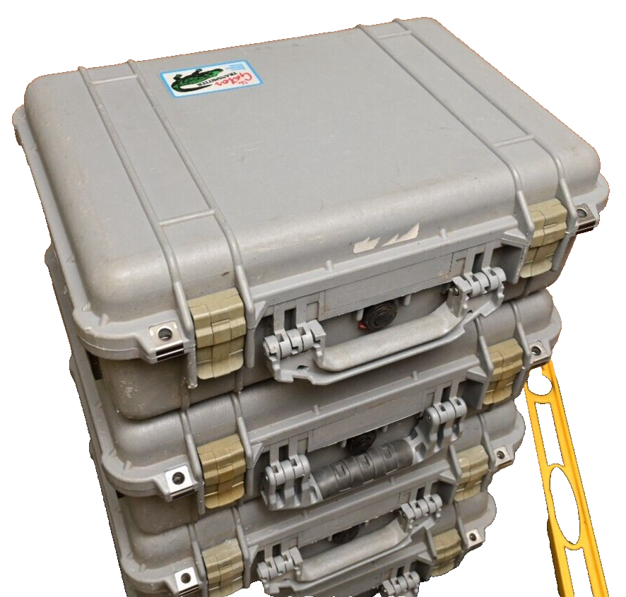 QTY 4 Modified Pelican 1500 Cases Equipment Enclosures BVS Gator Parts Lot