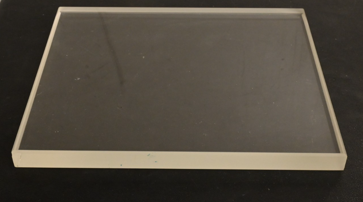 ~8" x ~7" x 0.6" Beveled Tempered Glass Finnigan TSQ7000 Mass Spectrometer Cover
