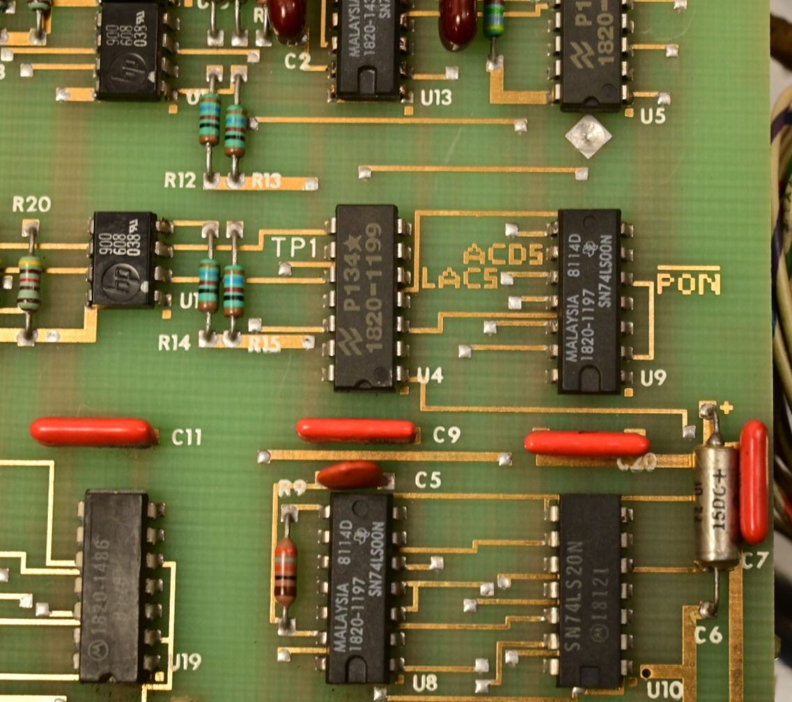 Vintage Hewlett Packard 6002A Main PCB Board Gold ICs GPIB AD 8128 ADC 26-0140