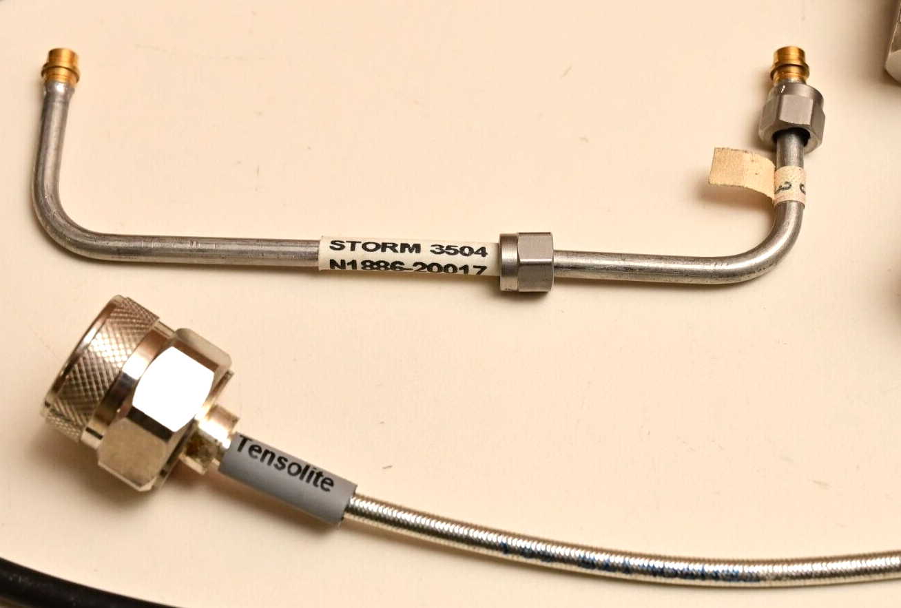 Lot of Coaxial RF Cables & Adapters Agilent GS-9200 N SMA Rigid Cable Tensolite