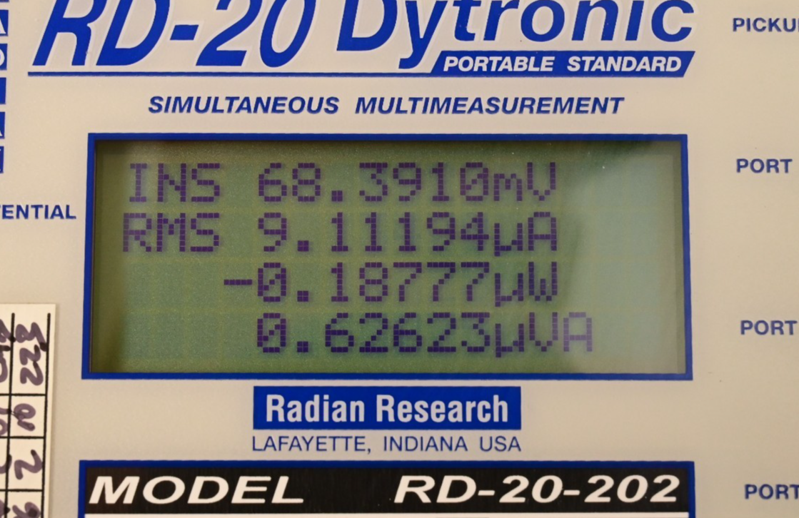 Radian Research RD-20-202 Dytronic Portable Single-Phase Reference Standard