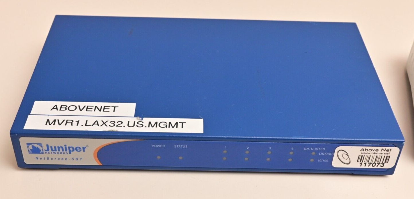 Lot of 5 IT Items Juniper NS-5GT D-Link DES-1105 IOGear Trendnet KVMs TRULink