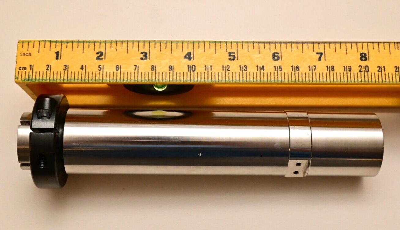8" L 17mm Square Drive Actuator Shaft Adapter w/ Ruland 35mm Clamp 40mm Hollow