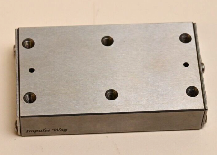 Impulse Way Precision Linear Stage/Bearing 2-Way Motion ~50mm Travel Stainless