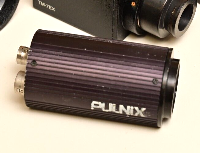 Lot of 4 PULNIX Machine Vision CCD Cameras C-Mount TM-7EX TM-7CN TMC-73M DC Iris
