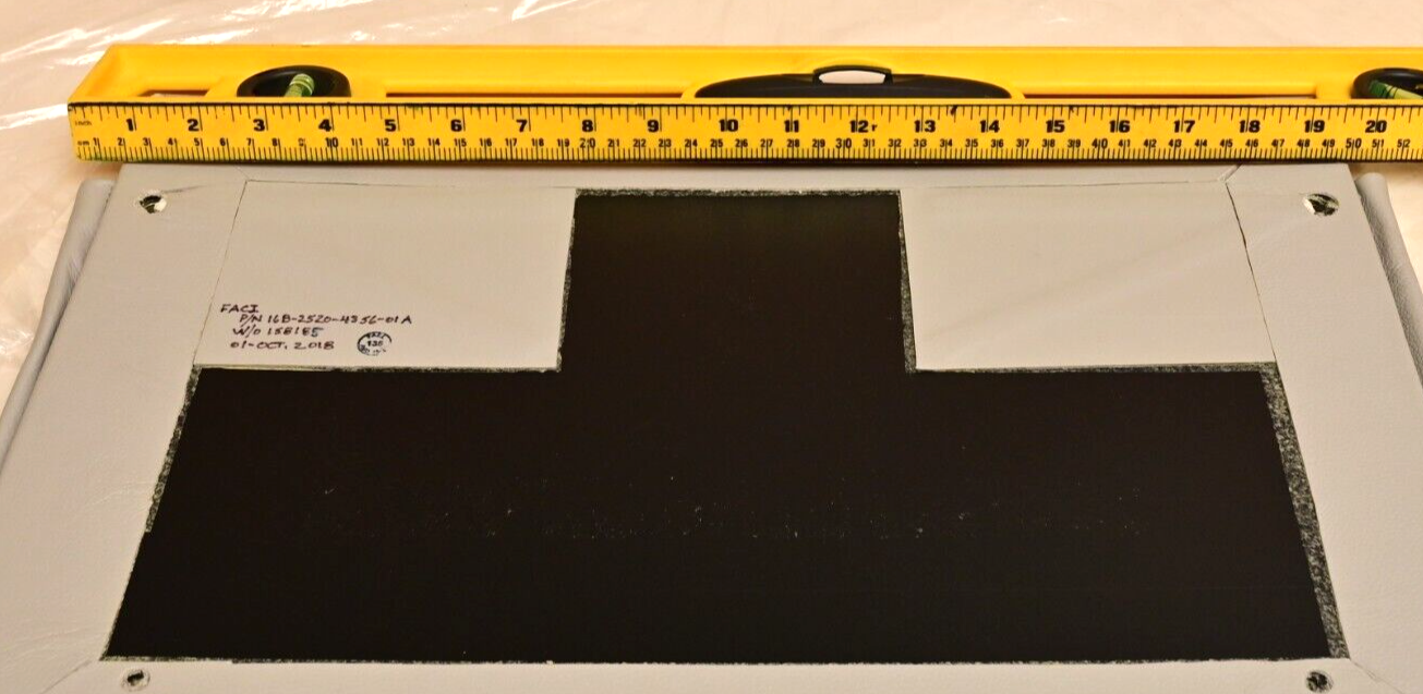 Private Jet 20"x13" Gray Leather Literature Pocket Assembly Gulfstream G550 NIB