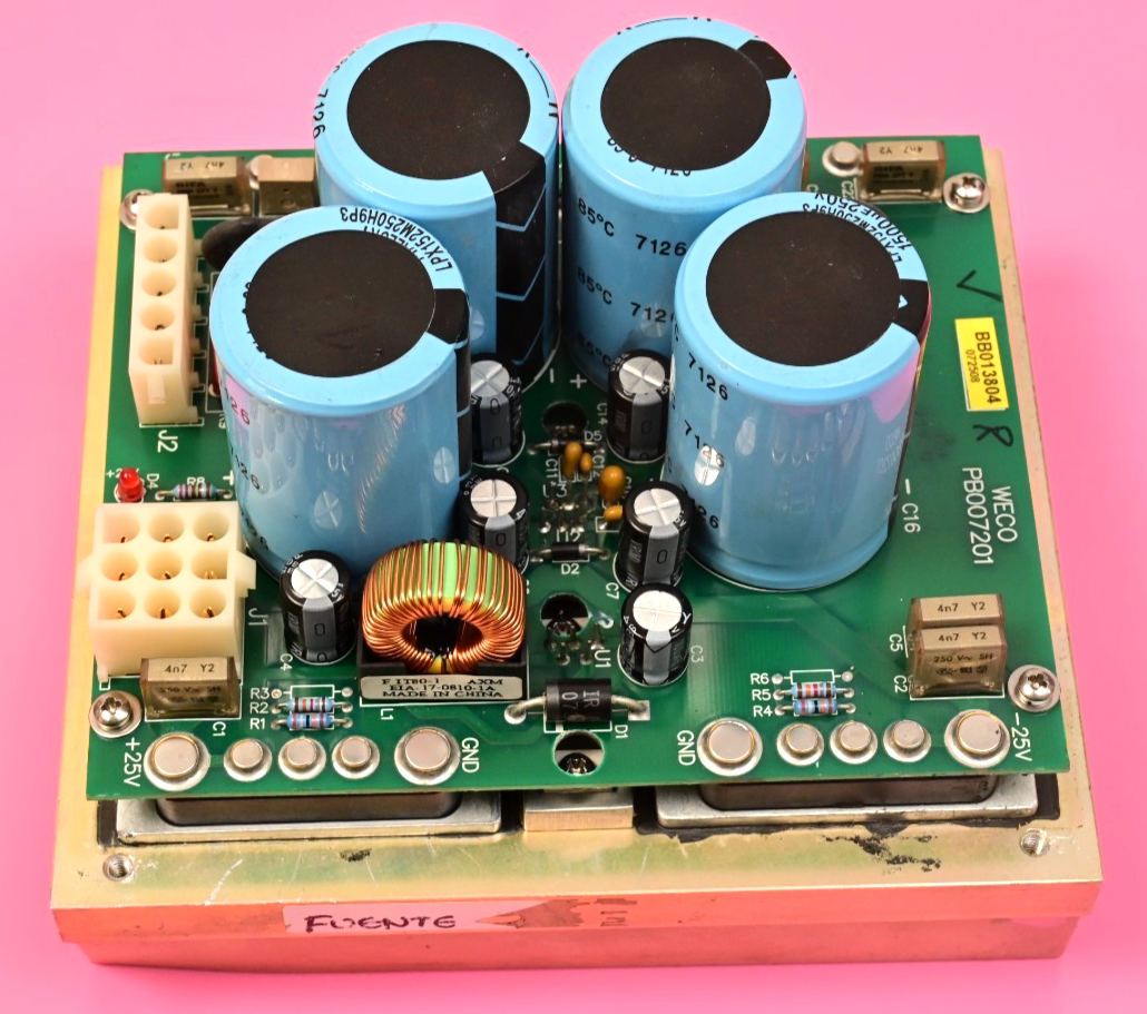 WECO 2350R DC Power Supply PCB V300A24C500BG Vicor Maxi 25V/-25V PB007201