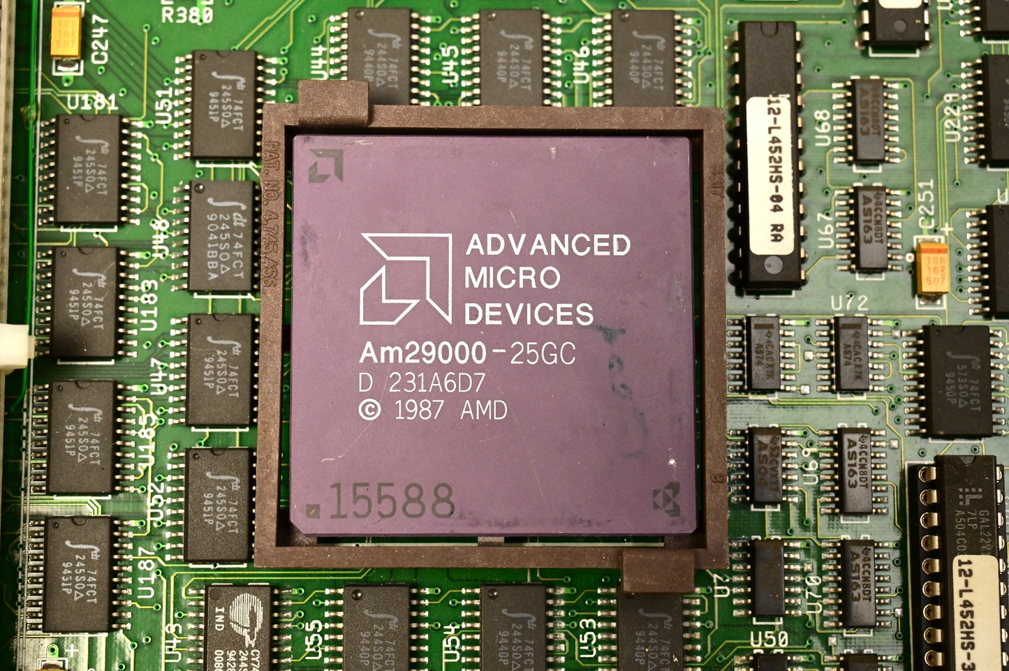Proteon ProNET CNX 500 Router Motherboard Vintage 1990 12-452580 AMD AM29000 CPU