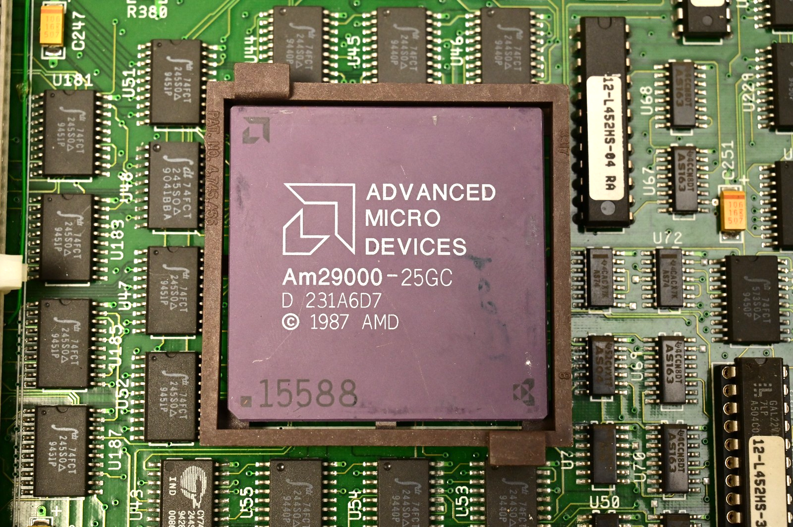 Proteon ProNET CNX 500 Router Motherboard Vintage 1990 12-452580 AMD AM29000 CPU