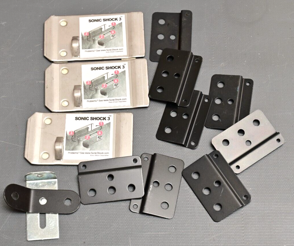 Sonic Shock 3 Alarm Mounting Plates & Misc. Middle Atlantic Products Plate Lot