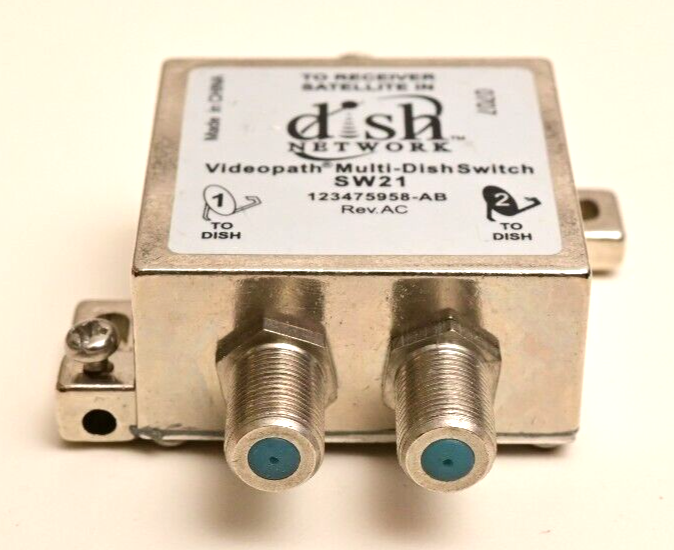 Dish Network Videopath 2-Port Multi-Dish Switch SW21 (Two Dish One Receiver)