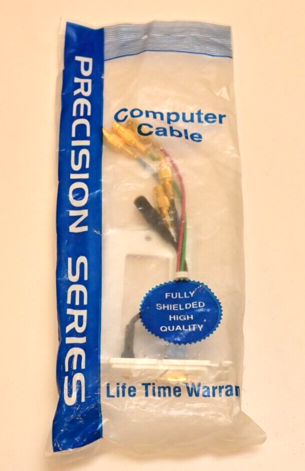 ACV Cables Gold Plated HD15 VGA to BNC Decora Plate A/V Adapter w/ 3.5mm Audio