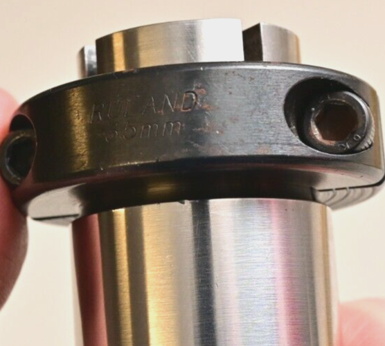 8" L 17mm Square Drive Actuator Shaft Adapter w/ Ruland 35mm Clamp 40mm Hollow