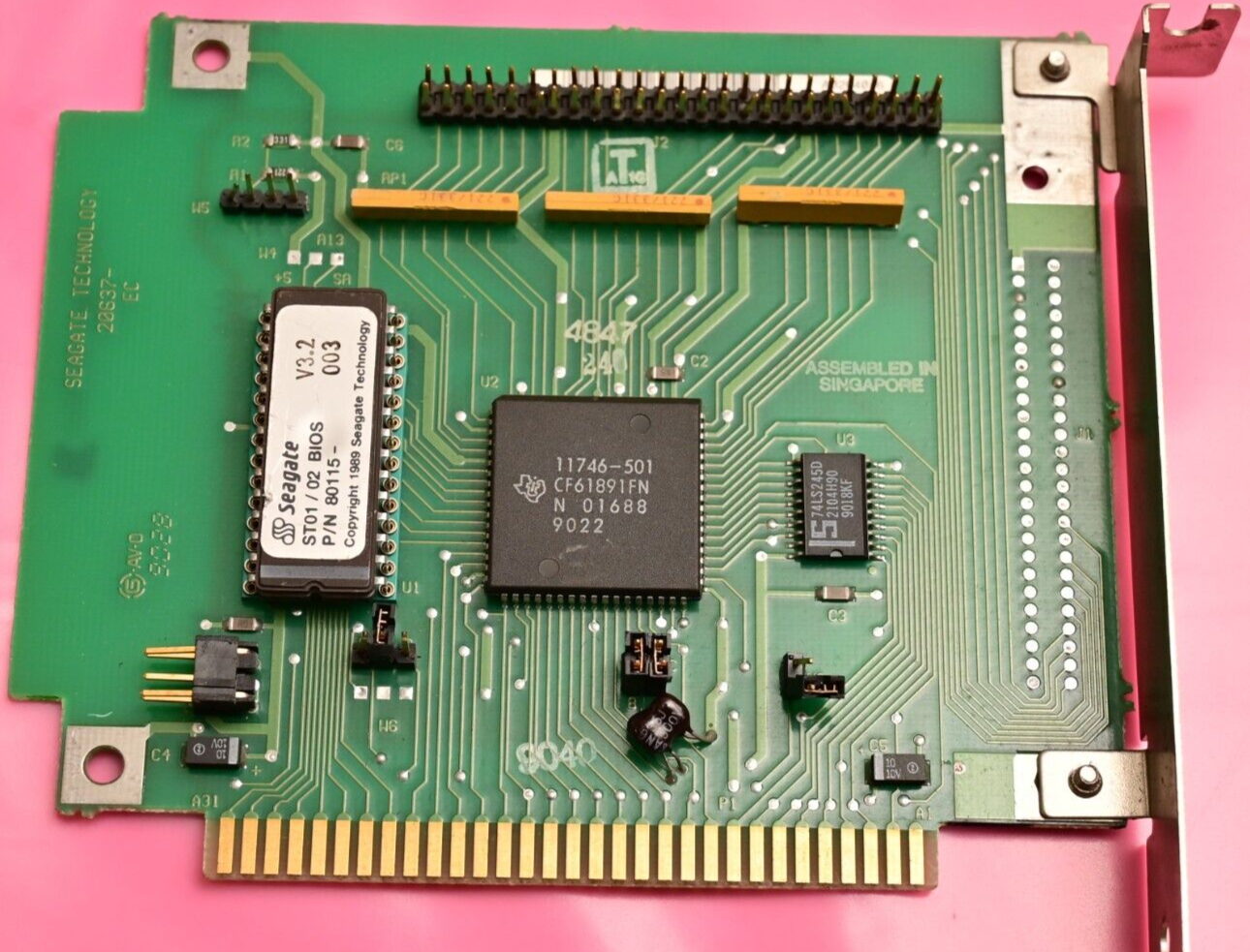 QTY 6 Vintage SCSI Cards ISA PCI Adaptec AHA-2940 AHA-2930 Seagate HP PE Logic