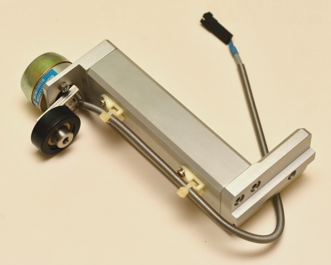 Shindengen Rotary Solenoid Mounted on 5" Alloy Pedestal with 30mm Wheel on Lever