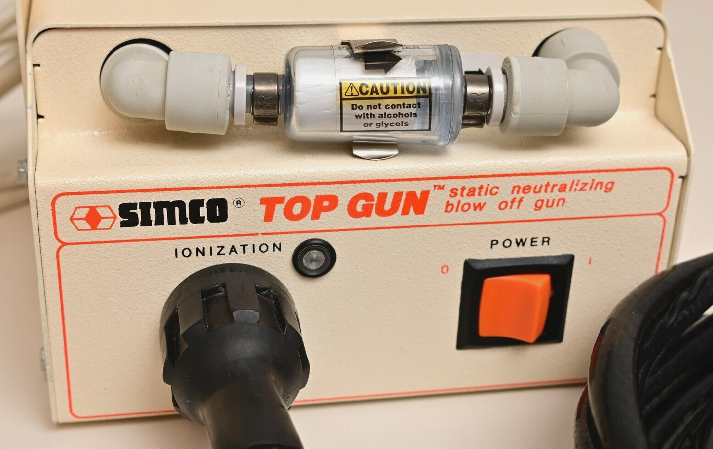 Simco Top Gun Static Neutralizing Blow Off Gun ESD Safety 5.8kV 1-100PSI
