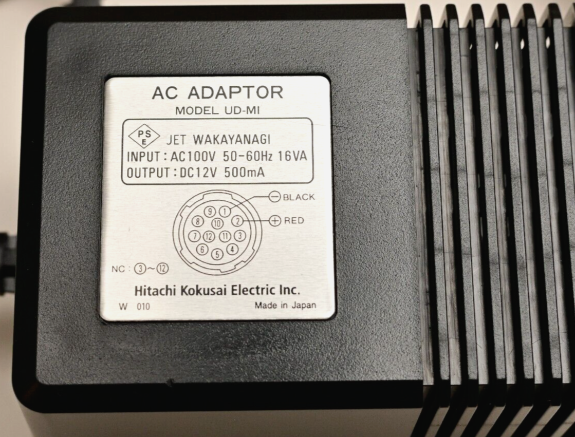 Hitachi Camera Power Supply 12V DC GigE Hirose Machine Vision Industrial UD-MI