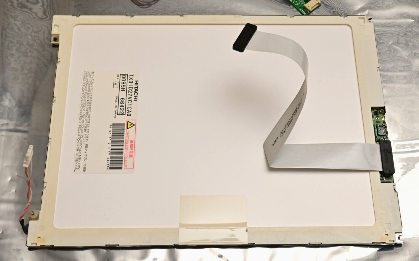 Hitachi TX31D27VC1CAB 12.1" TFT LCD Panel with TDK CXA-L0612-VJL Inverter Tested