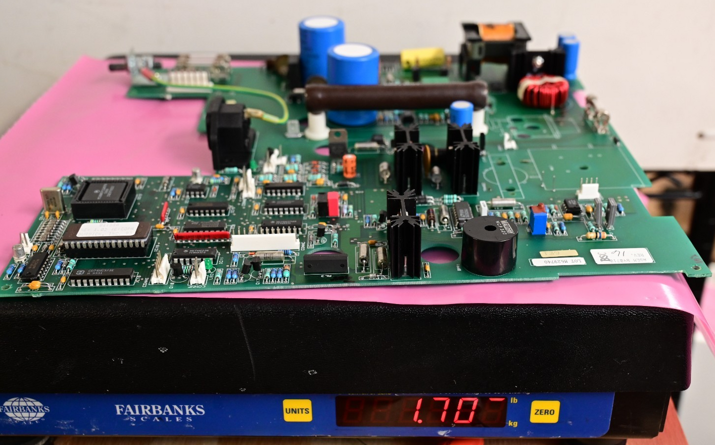 Burdick DC200 PC Board Parts MC68HCP11A0FN Sprague Electrocube Schaffner IT255