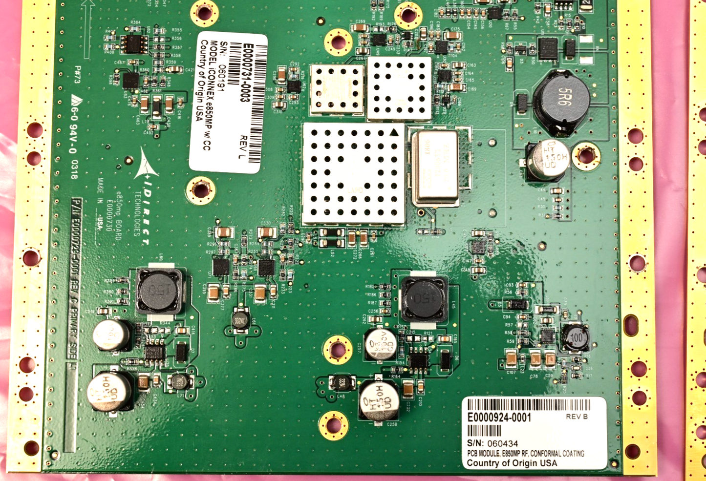 VT iDirect iConnex e850mp Satellite Modem PCB Module Set (Digital & RF)
