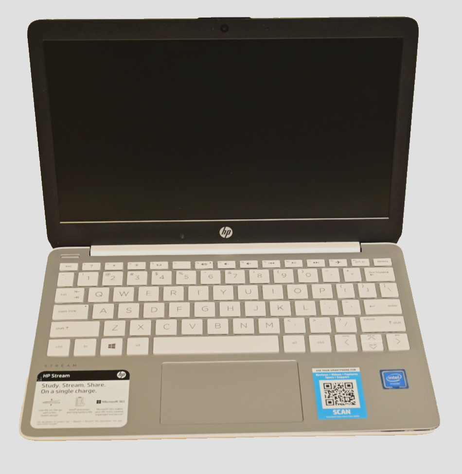 HP Stream Laptop Intel Celeron N4020 4GB RAM P/N 11-ak0035nr Windows