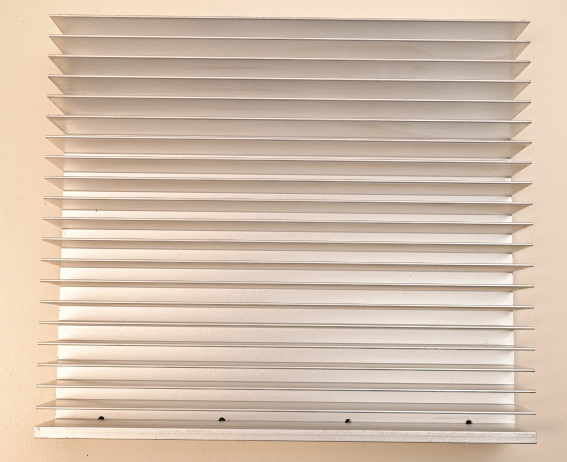 10"x9"x2" Large Aluminum Finned Rectangular Heatsink 4.8 lbs