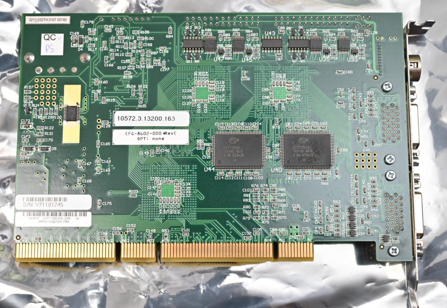 COGNEX 207-0055-2R B Frame Grabber Card 2-Port 64-bit PCI-X