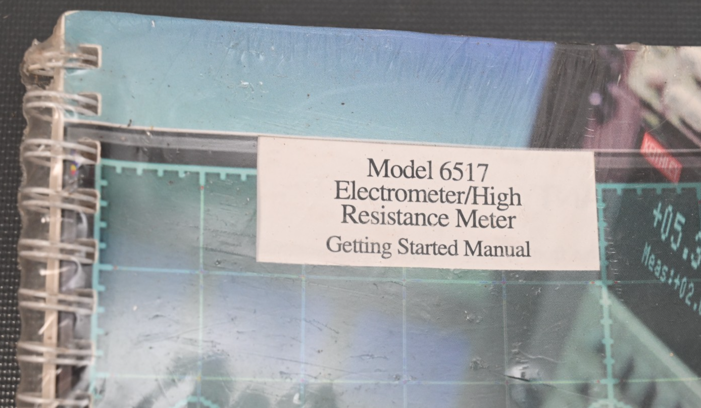 Keithley Model 6517 Electrometer Getting Started Manual Sealed 6517-903-01B