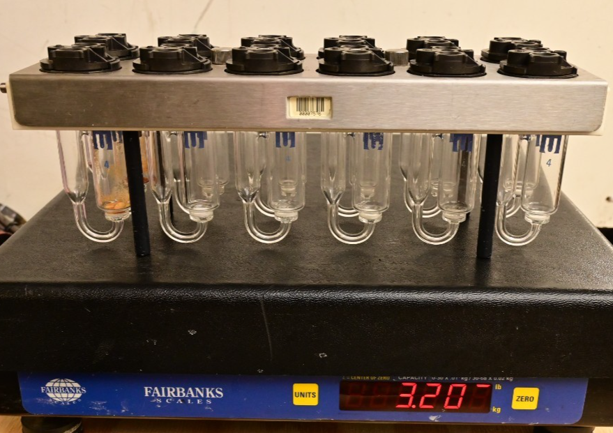 Mettler Toledo Myriad 12 Flow Cell / Vessel / Tube Rack Drug Discovery Synthesis