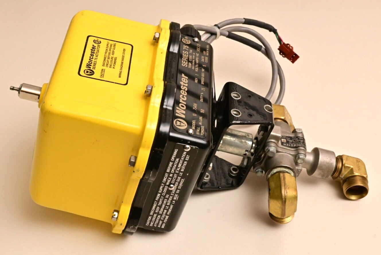 Worcester Series 75 Model 10 754W Electric Actuator Valve 1/2DS4466PTSE Swagelok