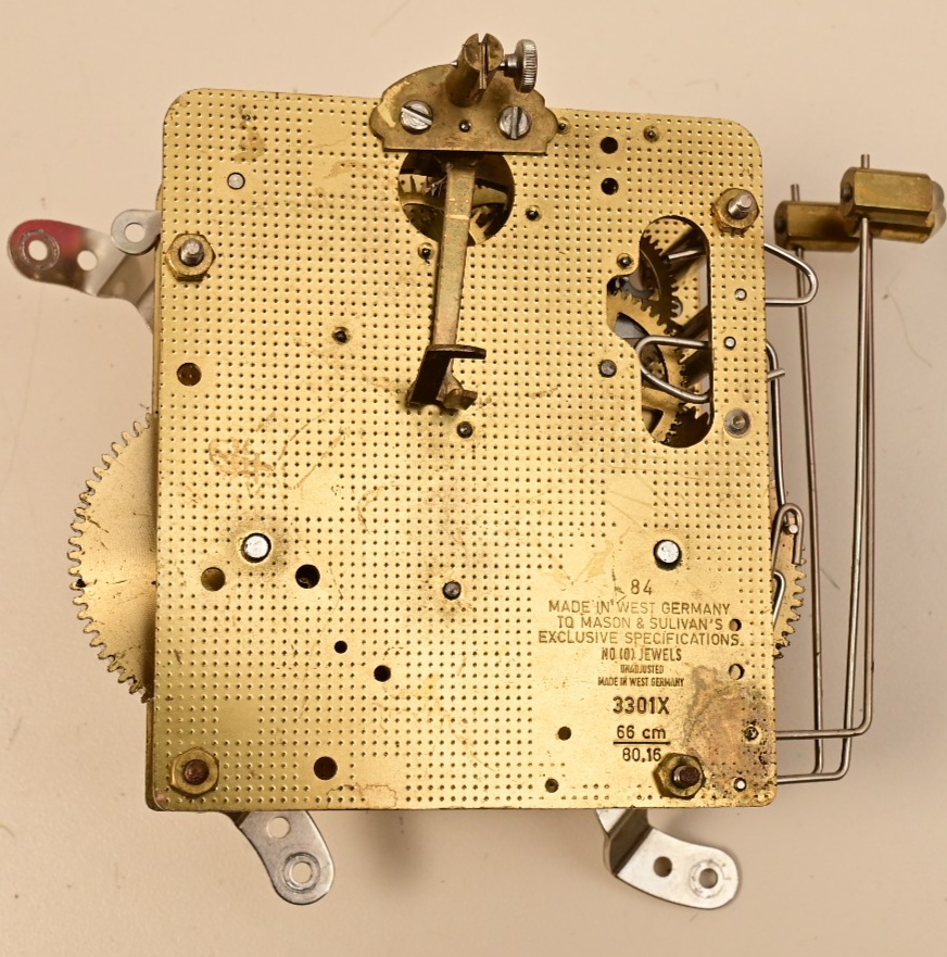 Mason & Sulivan 3301X Clock Movement Hermle 141-030K 66cm West Germany