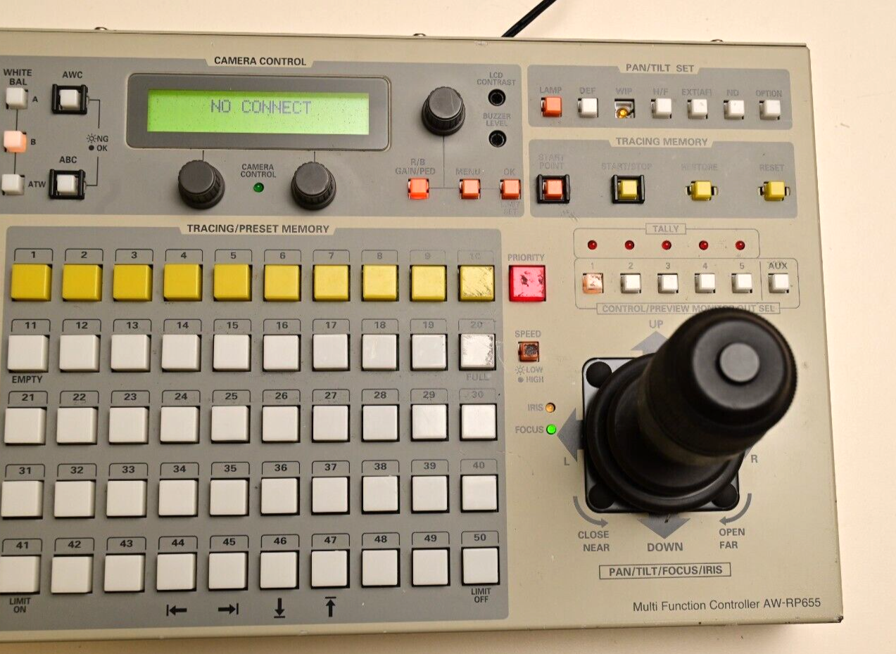 Panasonic AW-RP655 Pan/Tilt Controller Missing Zoom Joystick Power Supply Mod