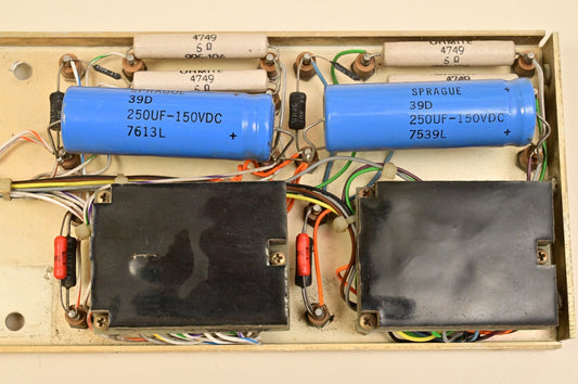 CEA Berkleonics Inverter Internal Parts Vintage Capacitors Sprague 39D Ohmite 5Ω