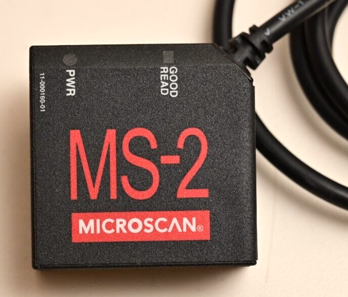 Microscan MS-2 Fixed Mount Industrial Barcode Scanner Integrated DB15 Cable
