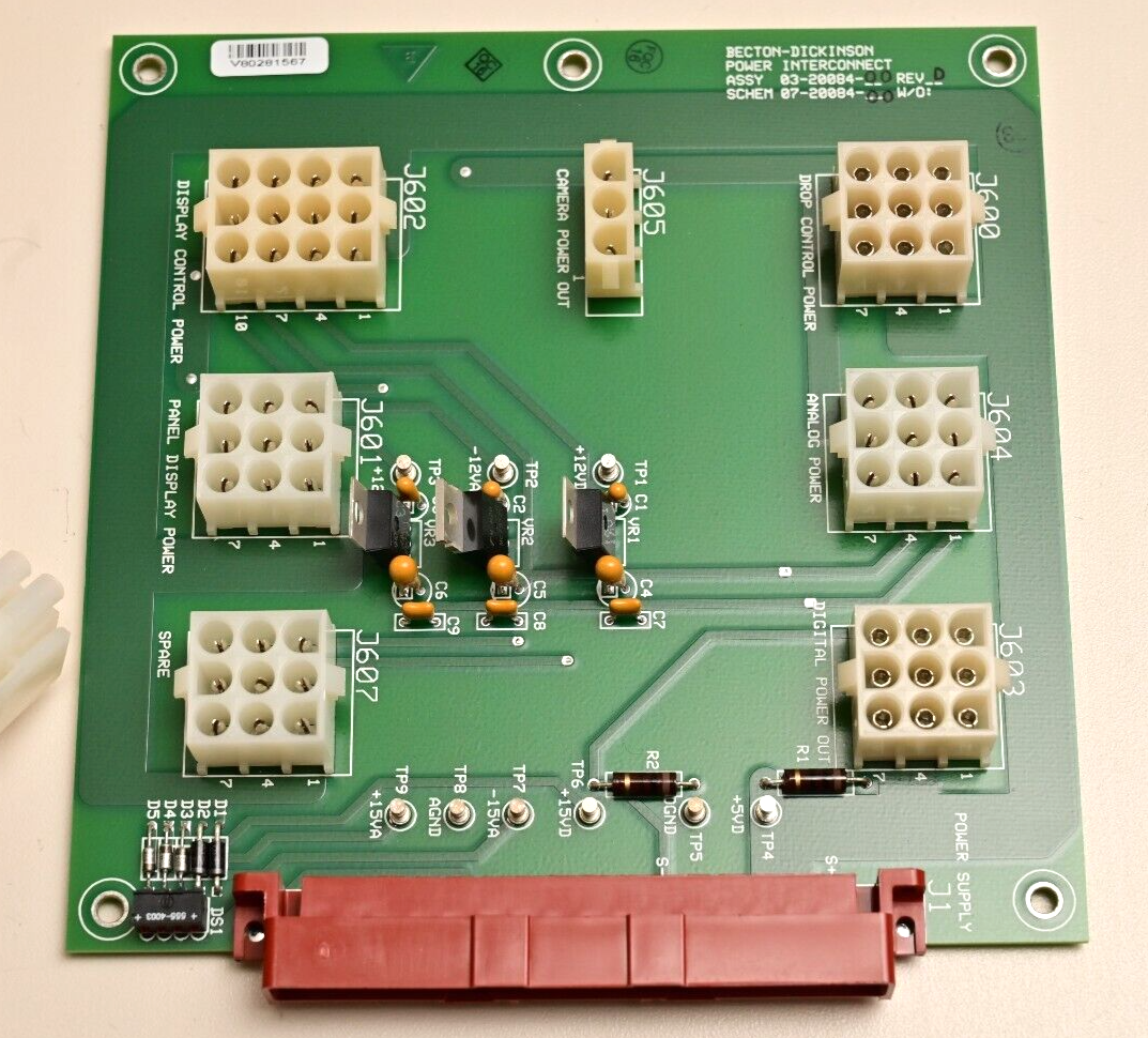 BD LSR II Flow Cytometer Power Cables & Interconnect Board 03-20084-00