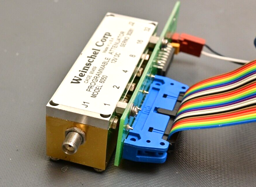 Weinschel Model 6050 Programmable Step Attenuator 0-63dB 12VDC SMA w/ Driver