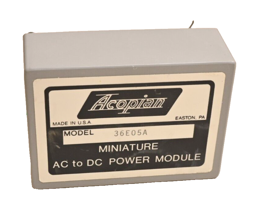 Acopian 36E05A Miniature AC to DC Power Module 36V@50mA